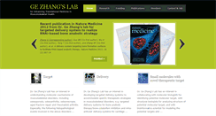 Desktop Screenshot of gezhanglab.com